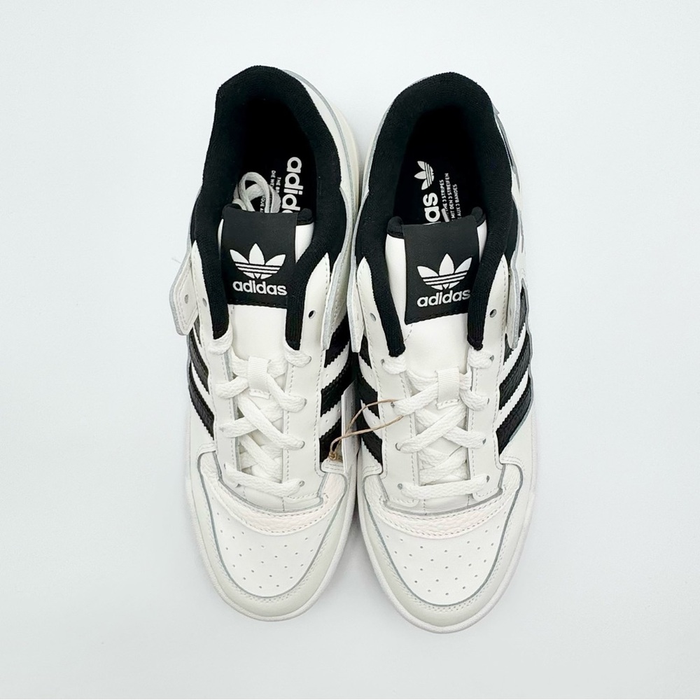 ADIDAS Forum Low CL White and Black Originals Sneakers Men’s Size 10 - Picture 9 of 12